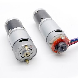 2 Stück Φ28mm 12V/24V Bürsten DC Getriebemotor PMDC Motor GMP28-385PA mit Verhältnis 4~720 Planetengetriebe