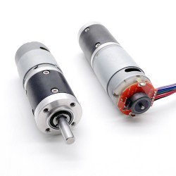 2 Stück Φ28mm 12V/24V Bürsten DC Getriebemotor PMDC Motor GMP28-385PA mit Verhältnis 4~720 Planetengetriebe