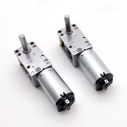 2 Stücke 6 V/12 V Mini DC Schneckengetriebemotor 0,3W Welle 4 mm mit 90 Grad Abtriebswelle Schneckengetriebe