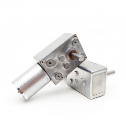 2 Stück 12V/24V Bürstenloser DC Schneckengetriebemotor 2,7W Welle 6mm mit 90 Grad Abtriebswelle Schneckengetriebe