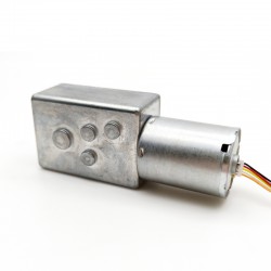 2 Stück 12V/24V Bürstenloser DC Schneckengetriebemotor 2,7W Welle 6mm mit 90 Grad Abtriebswelle Schneckengetriebe