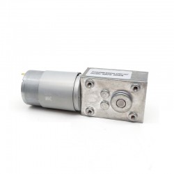 2 Stück 12V/24V Permanentmagnet DC-Schneckengetriebemotor 8,8W Welle 8mm mit 90 Grad Abtriebswelle Schneckengetriebe