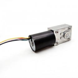 2 Stück 12V/24V Permanentmagnet DC-Schneckengetriebemotor 7W/10,9W Welle 6mm mit Verhältnis 81~621 Schneckengetriebe