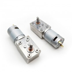 2Pcs 6V/12V Permanentmagnet DC-Schneckengetriebemotor 1,25W Welle 6mm mit Verhältnis 70~2700 Schneckengetriebe