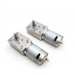 2Pcs 6V/12V Permanentmagnet DC-Schneckengetriebemotor 1,25W Welle 6mm mit Verhältnis 70~2700 Schneckengetriebe