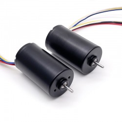 2 Stück Φ28mm 12V/24V BLDC Motor Bürstenloser Gleichstrommotor TEC2847 150g.cm 4000U/min/4250U/min Schaft 3mm
