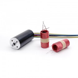 2 Stück Φ16mm 12V/24V Bürstenloser Eisenlose Motoren TEC1636 32,6g.cm 3,4W Wellendurchmesser 2mm 10000U/min