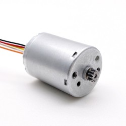 2 Stück Φ22,4mm 12V/24V BLDC Motor Bürstenloser Gleichstrommotor TEC2430 4500U/min 3W 0,05kg.cm Schaft 2mm