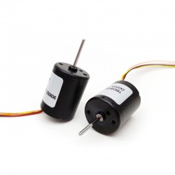 2 Stück Φ22,4mm 12V/24V BLDC Motor Bürstenloser Gleichstrommotor TEC2430 4500U/min 3W 0,05kg.cm Schaft 2mm