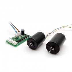 2 Stück Φ28mm 12V/24V BLDC Motor Bürstenloser Gleichstrommotor TEC2838 100g.cm 4200U/min/4400U/min Schaft 2,3mm