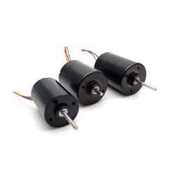 2 Stück Φ30mm 12V/24V Bürstenloser Gleichstrommotor BLDC Motor TEC3040 24,5mN.m 9W 3500U/min/3700U/min Schaft 3mm