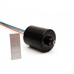 2 Stück Φ36mm 12V/24V Bürstenloser Gleichstrommotor TEC3640 54mN.m 5600U/min/3200U/min Schaft 3,175mm