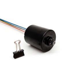 2 Stück Φ36mm 12V/24V Bürstenloser Gleichstrommotor TEC3640 54mN.m 5600U/min/3200U/min Schaft 3,175mm