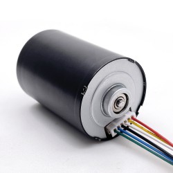 2 Stück Φ35,8mm 12V/24V Bürstenloser Gleichstrommotor TEC3650 20mN.m 5300U/min/3400U/min Schaft 3,175mm