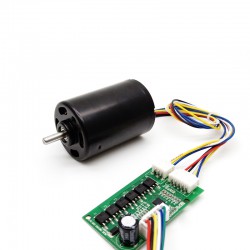 2 Stück 12V/24V Bürstenloser Gleichstrommotor + BLDC Motorsteuerung Kit TEC4260 500g.cm 2500U/min/1300U/min