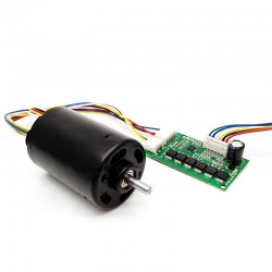 2 Stück 12V/24V Bürstenloser Gleichstrommotor + BLDC Motorsteuerung Kit TEC4266 500g.cm 4500U/min