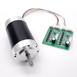 2 Stück 12V/24V Bürstenlose DC Motors TEC56100 BLDC Motor 400g,cm 3050U/min 12,5W Schaft 8mm