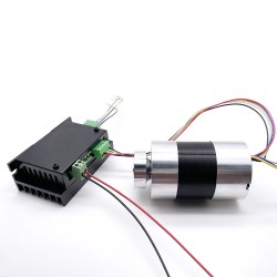 2 Stück 12V/24V Bürstenlose DC Motors TEC56100 BLDC Motor 400g,cm 3050U/min 12,5W Schaft 8mm