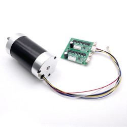 2 Stück 12V/24V Bürstenlose DC Motors TEC56100 BLDC Motor 400g,cm 3050U/min 12,5W Schaft 8mm
