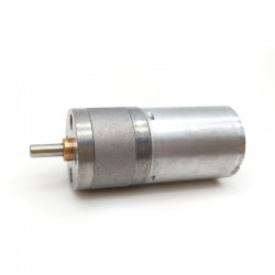 2 Stück Φ25mm 12V/24V Bürsten DC Getriebemotor GM25-TEC2430 mit Verhältnis 4~499 Stirnradgetriebe 0.2-5kg.cm