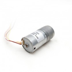 20 Stück Φ25mm 12V/24V Bürsten DC Getriebemotor GM25-TEC2430 mit Verhältnis 4~499 Stirnradgetriebe 0.2-5kg.cm