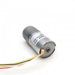 20 Stück Φ25mm 12V/24V Bürsten DC Getriebemotor GM25-TEC2430 mit Verhältnis 4~499 Stirnradgetriebe 0.2-5kg.cm