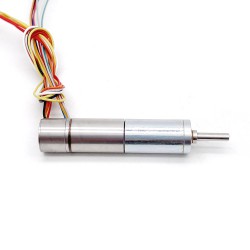 2 Stück Φ12mm 6V/12V Bürstenloser Eisenlose Motoren GMP12-TBC1220 mit Planetengetriebe Wellendurchmesser 3mm