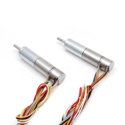 2 Stück Φ12mm 6V/12V Bürstenloser Eisenlose Motoren GMP12-TBC1220 mit Planetengetriebe Wellendurchmesser 3mm