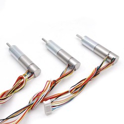 2 Stück Φ12mm 6V/12V Bürstenloser Eisenlose Motoren GMP12-TBC1220 mit Planetengetriebe Wellendurchmesser 3mm