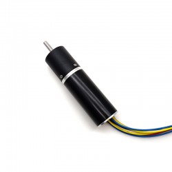 2 Stück Φ16mm 12V/24V Bürstenloser Eisenlose Motoren GMP16T-TEC1636 mit Planetengetriebe Wellendurchmesser 3mm