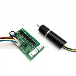 2 Stück Φ16mm 12V/24V Bürstenloser Eisenlose Motoren GMP16T-TEC1636 mit Planetengetriebe Wellendurchmesser 3mm