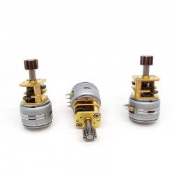 2 Stück 5V Mikro DC Schrittgetriebemotor GM12-15BY 18° 500mA 700g,cm 2 Phasen mit Untersetzung 10~380 Getriebe