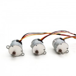 2 Stück 12V Mikro DC Schrittgetriebemotor GM25-25BY 7.5° 120mA 500g,cm 4 Phasen mit Untersetzung 10~100 Getriebe