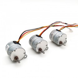 20 Stück 12V Mikro DC Schrittgetriebemotor GM25-25BY 7.5° 120mA 500g,cm 4 Phasen mit Untersetzung 10~100 Getriebe