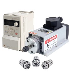 1,5KW Luftgekühlter CNC Motorspindel 400Hz ER11+ 2HP VFD Frequenzumrichter Kit VSK-ASL1.5B