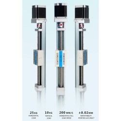 Linearführungsschiene, Kugelumlaufspindel Aktuator für CNC-Linearstufe FSK40J 50–1000 mm mit Nema 23-Schrittmotor