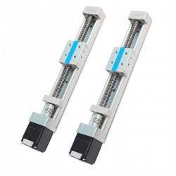 2 Stücke FSK30J Mini Linearführungsschiene Linearführung Kugelumlaufspindel Linearantrieb mit Nema 11 Schrittmotor