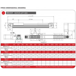 Linearantrieb mit Kugelumlaufspindel, CNC Linearführung FPB50 95 mm mit Nema 23 Schrittmotor