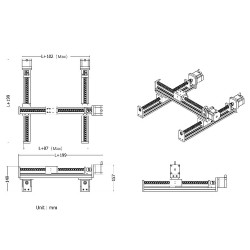 FSL40 Linearführungstisch, Schiebeantrieb,XY-Verschiebetisch XYZ-Tisch