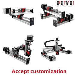 Doppelführungsschienen Kugelumlaufspindel Lineartischmodul FSK80 Linearantrieb 100-1000 mm mit NEMA24 Schrittmotor