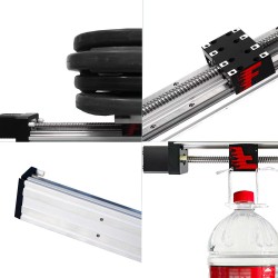 Doppelführungsschienen Kugelumlaufspindel Lineartischmodul FSK80 Linearantrieb 100-1000 mm mit NEMA24 Schrittmotor