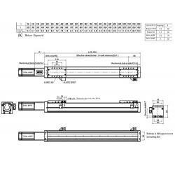 Schwerlast Linearführung, Kugelumlaufspindel Linearantribe FSL80 100–1200 mm mit Nema24 Schrittmotor