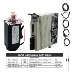 400W/600W/750W/1000W AC Servomotor mit Steuerung Set 110V / 220V 1,27Nm-3,8Nm für CNC- und SPS-Systeme