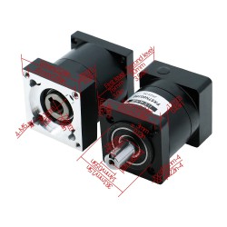 PX57 Series Nema 23 Planetengetriebe Eingangswelle 8mm Abtriebswelle 14mm