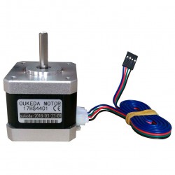 Oukeda NEMA 17 Schrittmotor 17HS4401 1,8 Grad 45Ncm 2 Phasen für 3D-Druckerrobotik