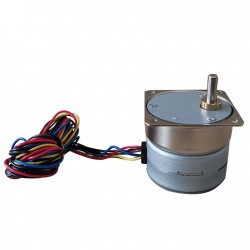 Oukeda Permanentmagnet Getriebe Schrittmotor 7,5 Grad 24V 4 Phasen mit 10:1/30:1/50:1/75:1/120:1 Getriebe