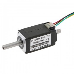 Nema 8 Hohlwellen Schrittmotor OK20HC38-22NK1 1,8° 3,13Ncm 0,6A 5,4V 2 Phasen Doppelwelle