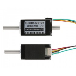 Nema 8 Hohlwellen Schrittmotor OK20HC38-22NK1 1,8° 3,13Ncm 0,6A 5,4V 2 Phasen Doppelwelle