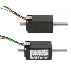 Nema 8 Hohlwellen Schrittmotor OK20HC38-22NK1 1,8° 3,13Ncm 0,6A 5,4V 2 Phasen Doppelwelle