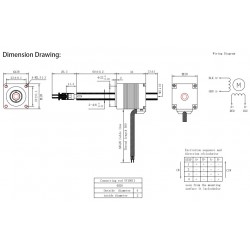 Nema 11 Hohlwellen Schrittmotor OK28DL33B-Q60-ZC 1,8° 6,8Ncm 28 x 28mm für Yamaha IC-Brennmaschine/Etikettiermaschine